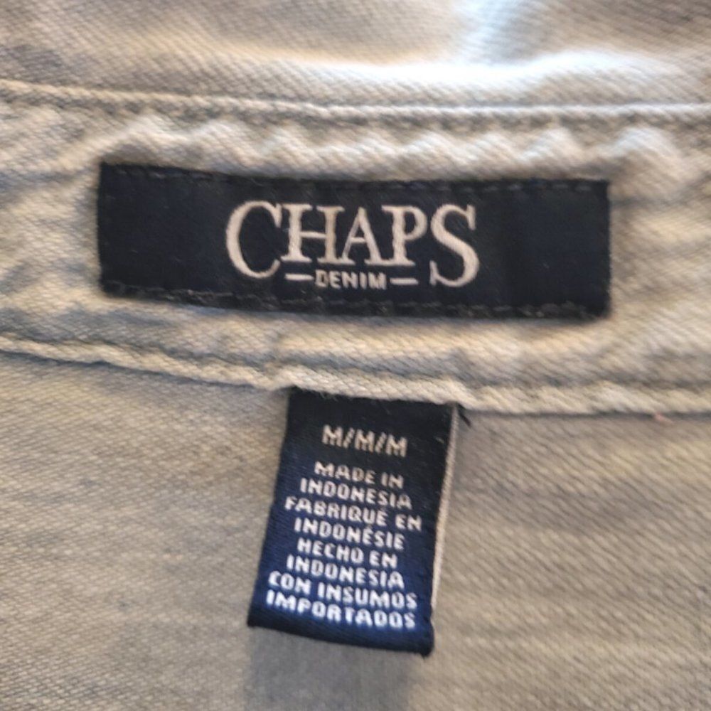 Chaps Ralph Lauren Tunic Denim Shirt Dress - Size M - Picture 6 of 7